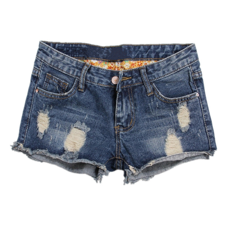 Torn Denim Shorts For Women - Gymjunior